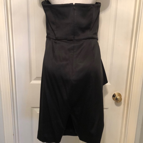 White House Black Market Black Satin Dress - Picture 4 of 5